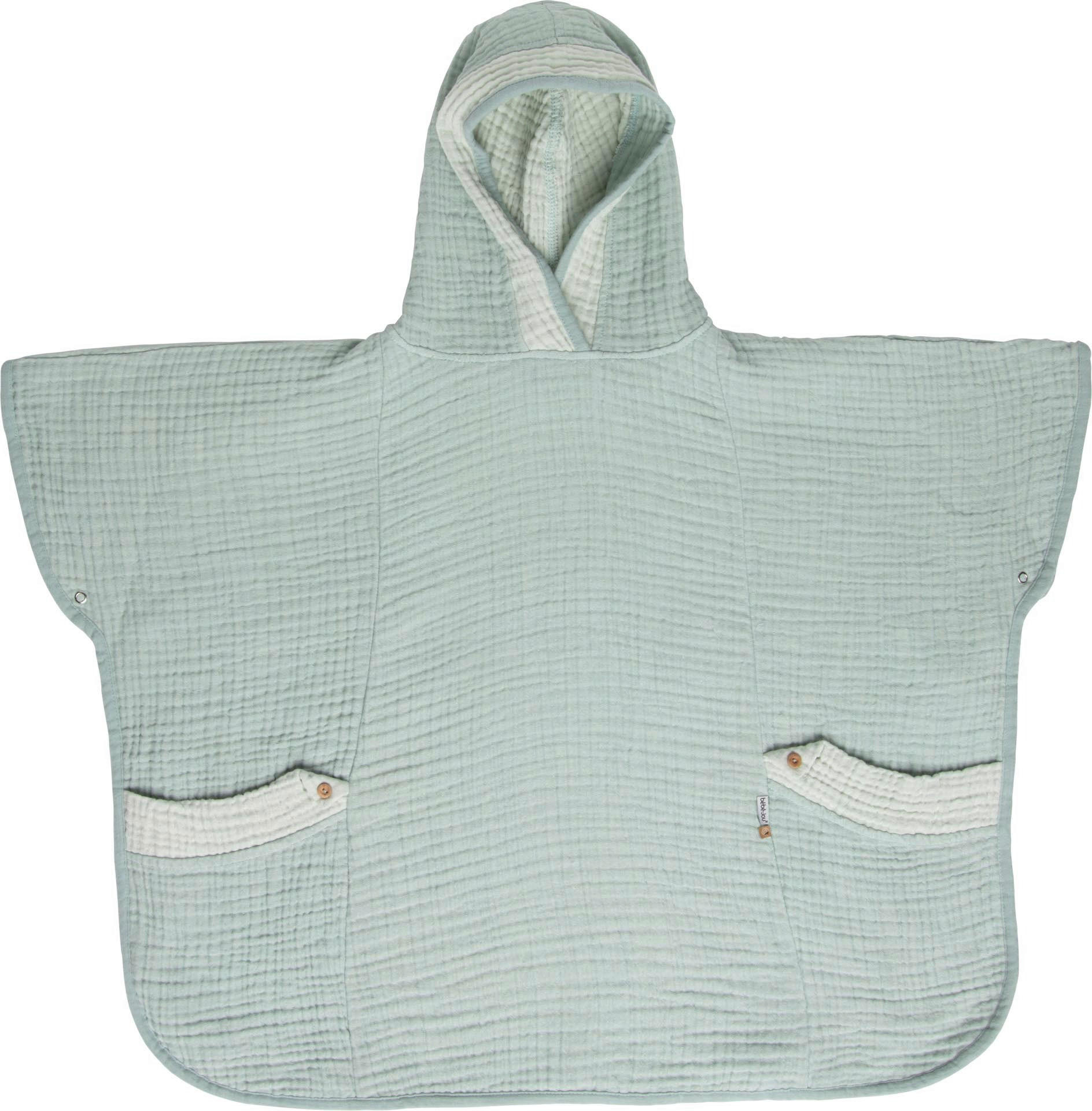Bebe Jou Poncho Pure Cotton Green Grün, Pastellgrün