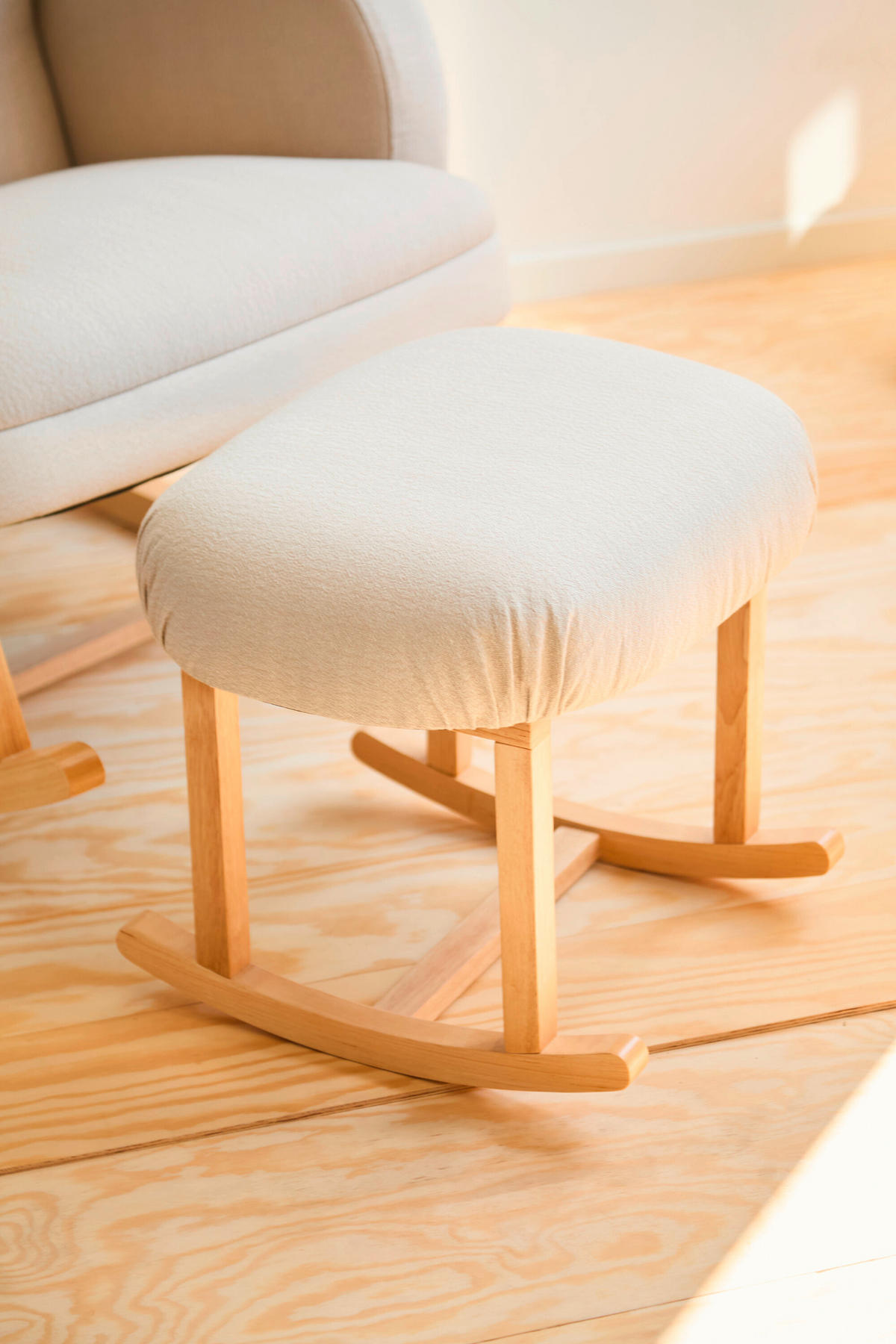 FUßSTÜTZE - Beige, Basics, Holz/Textil (50/38/35cm) - Childhome