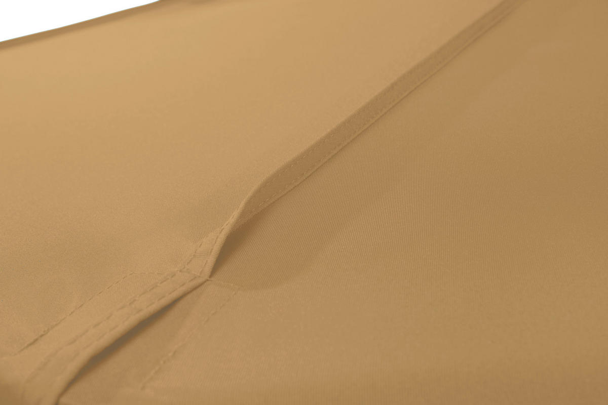 SLUNEČNÍK 300 cm - barvy stříbra/pískové barvy, Basics, kov/textil (300cm) - Schneider