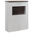 KOMODA HIGHBOARD, bílá, barvy dubu - šedá/bílá, Design, kov/kompozitní dřevo (90/125/42cm) - Stylife KOMODA HIGHBOARD, bílá, barvy dubu - šedá/bílá, Design, kov/kompozitní dřevo (90/125/42cm) - Stylife