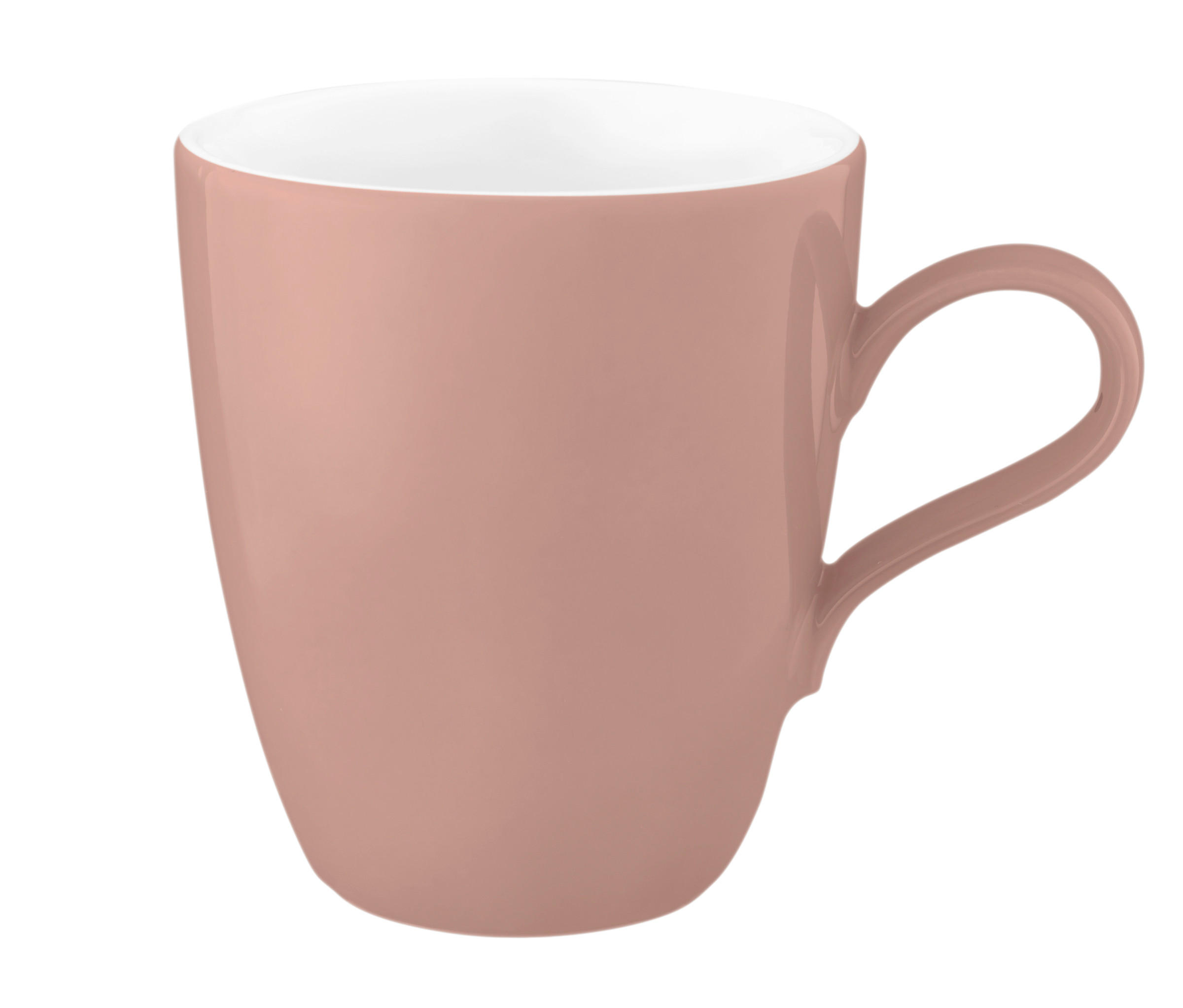 KAFFEEBECHER Life Fashion Posh Rose 400 ml  - Weiss/Rosa, Design, Keramik (12,8/9/10,3cm) - Seltmann Weiden