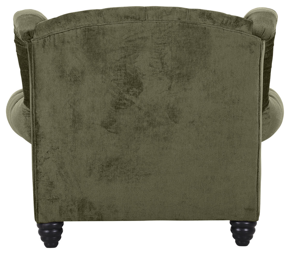 XXL-SESSEL Chenille Olivgrün    - Schwarz/Olivgrün, Design, Holz/Textil (127/106/149cm) - Landscape