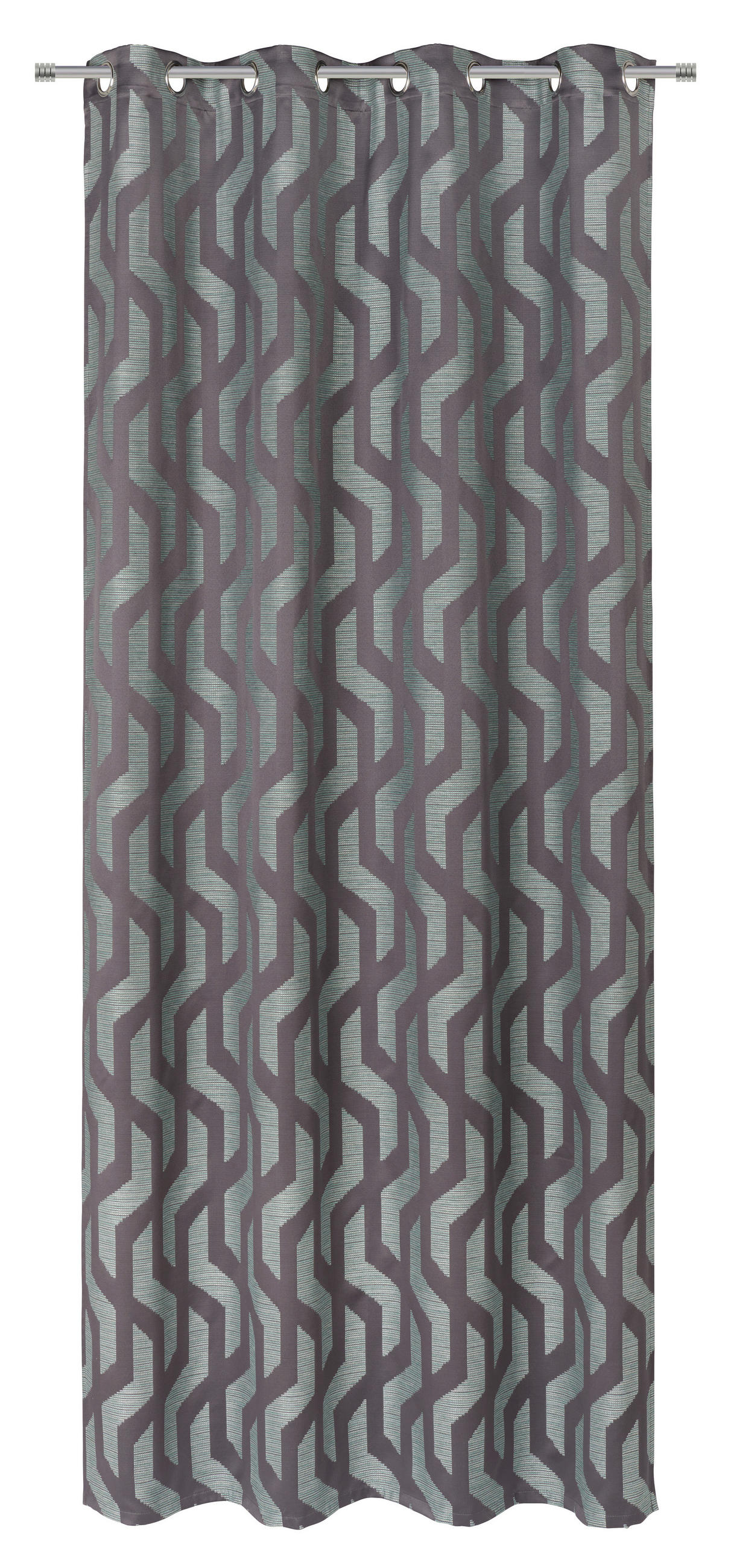 ÖSENVORHANG blickdicht  - Blau, Design, Textil (140/260cm) - Dieter Knoll
