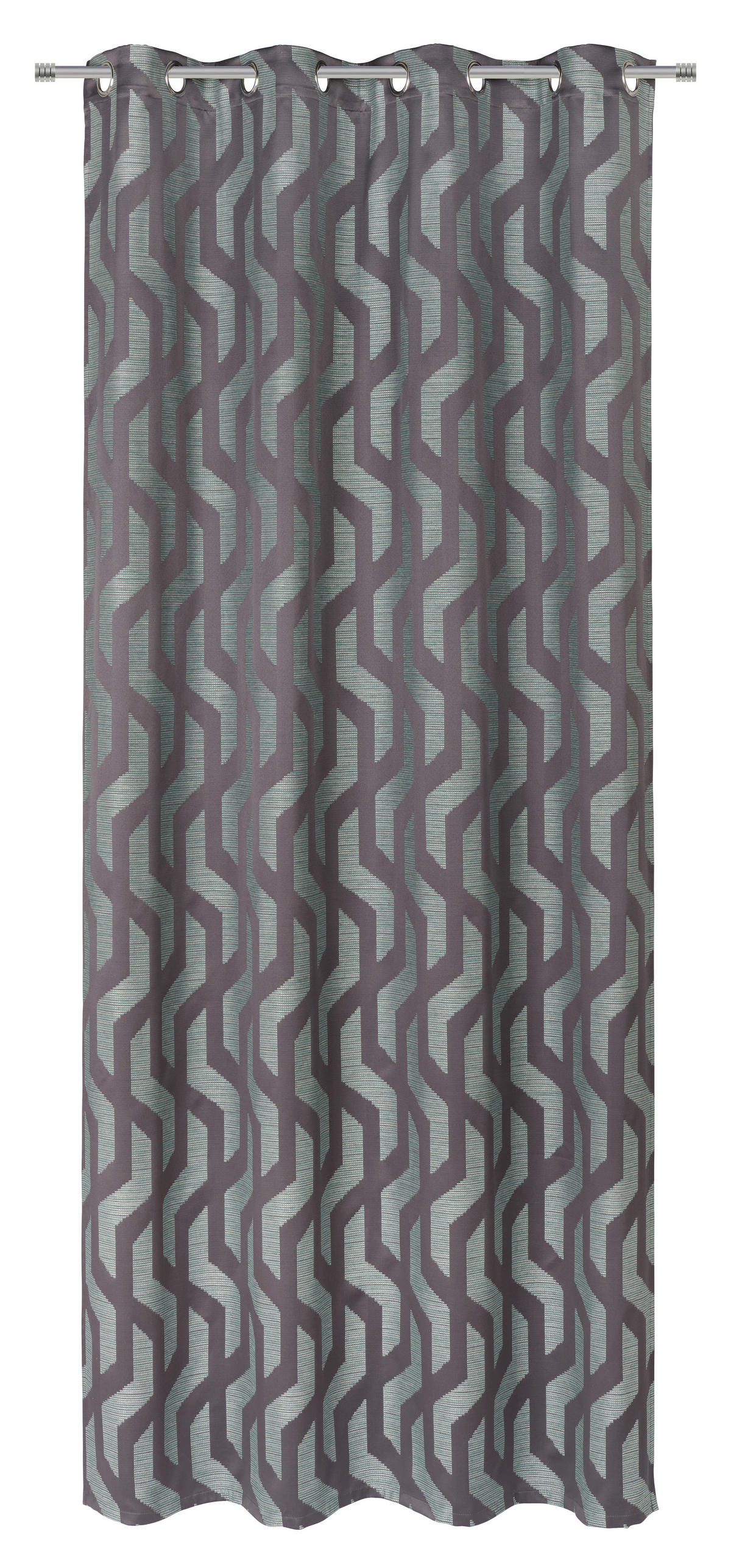 ÖSENVORHANG blickdicht  - Blau, Design, Textil (140/260cm) - Dieter Knoll