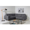 ECKSOFA Noret Dunkelgrau  - Dunkelgrau/Buchefarben, Design, Holz/Textil (242/242cm) - MID.YOU