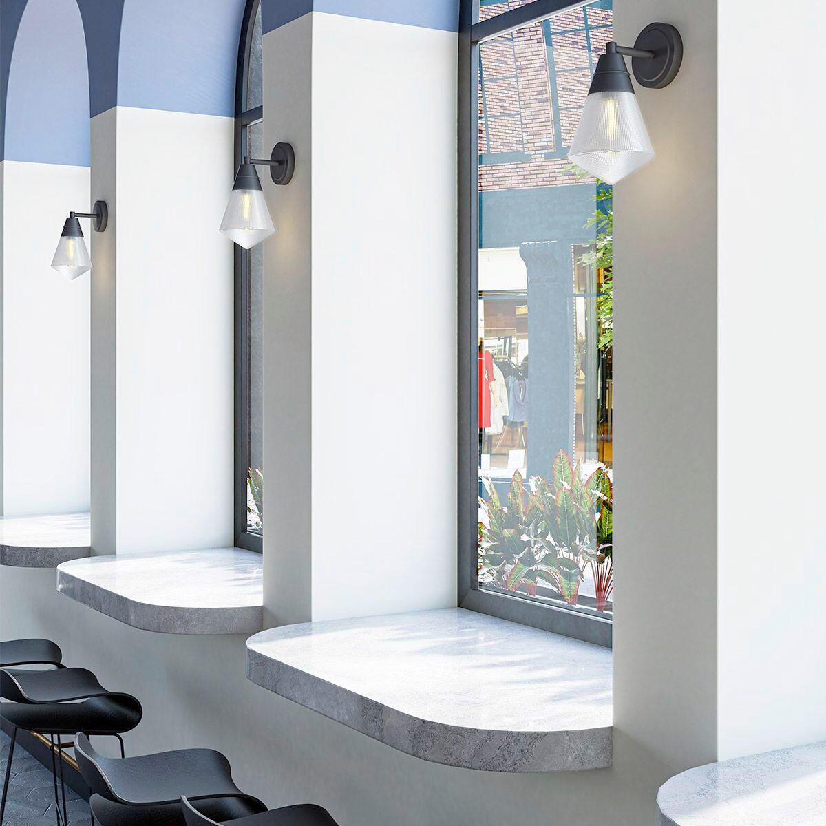 WANDLEUCHTE   - Bronzefarben, KONVENTIONELL, Glas/Metall (29,5/15,2/19,1cm) - Elstead Lighting