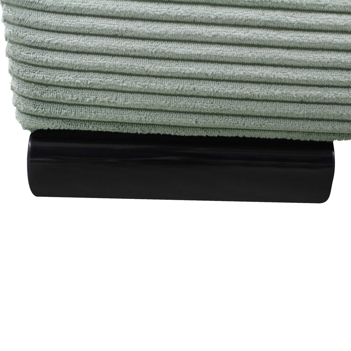 SCHLAFSOFA in Cord Grün  - Schwarz/Grün, Design, Kunststoff/Textil (154/93/85cm) - MID.YOU