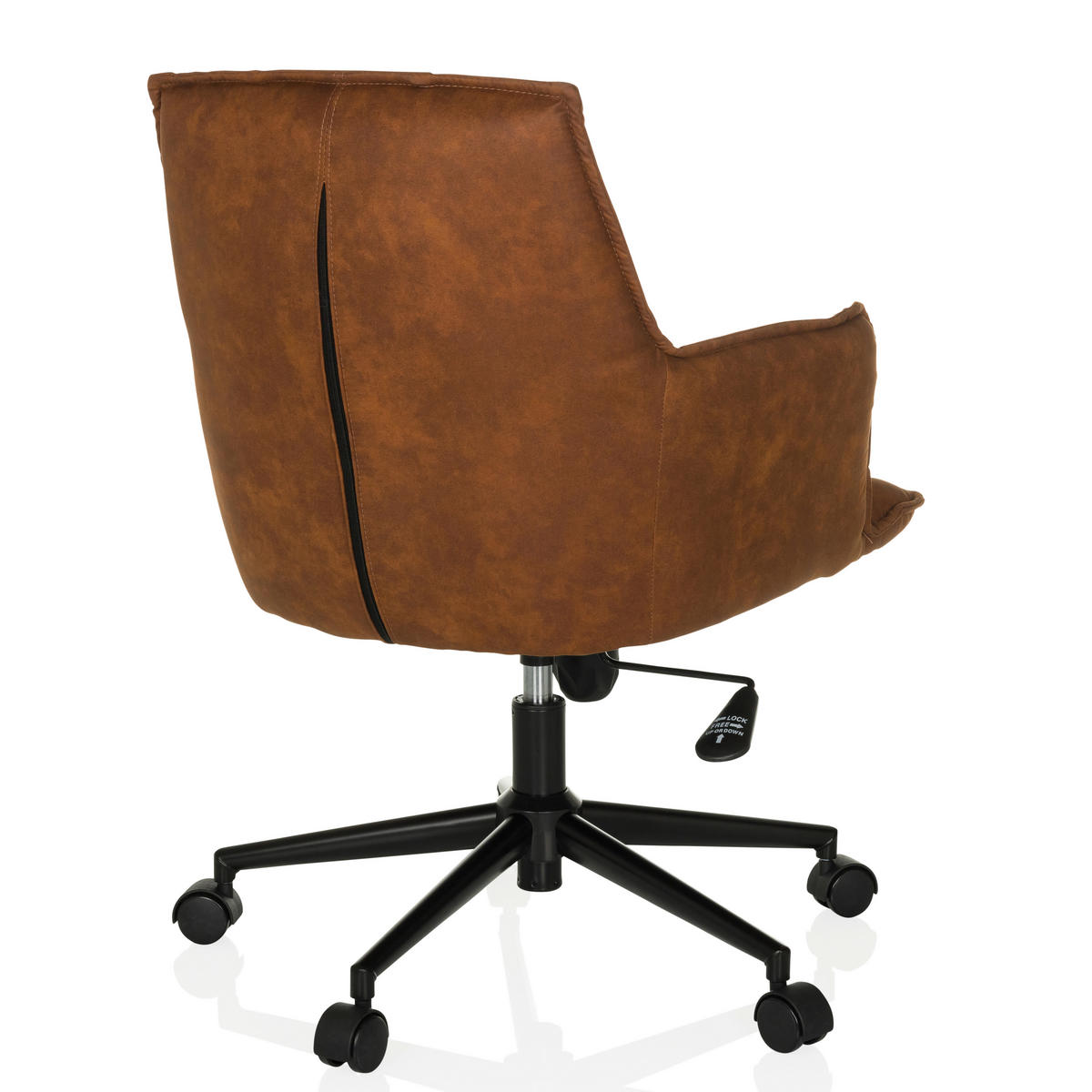 DREHSTUHL Braun  - Schwarz/Braun, MODERN, Kunststoff/Textil (54/85/70cm) - MID.YOU