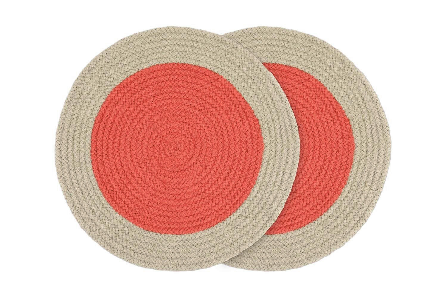 TISCHSET REMEMBER Textil Creme, Orange  - Creme/Orange, Basics, Textil (38/38/0,5cm) - REMEMBER