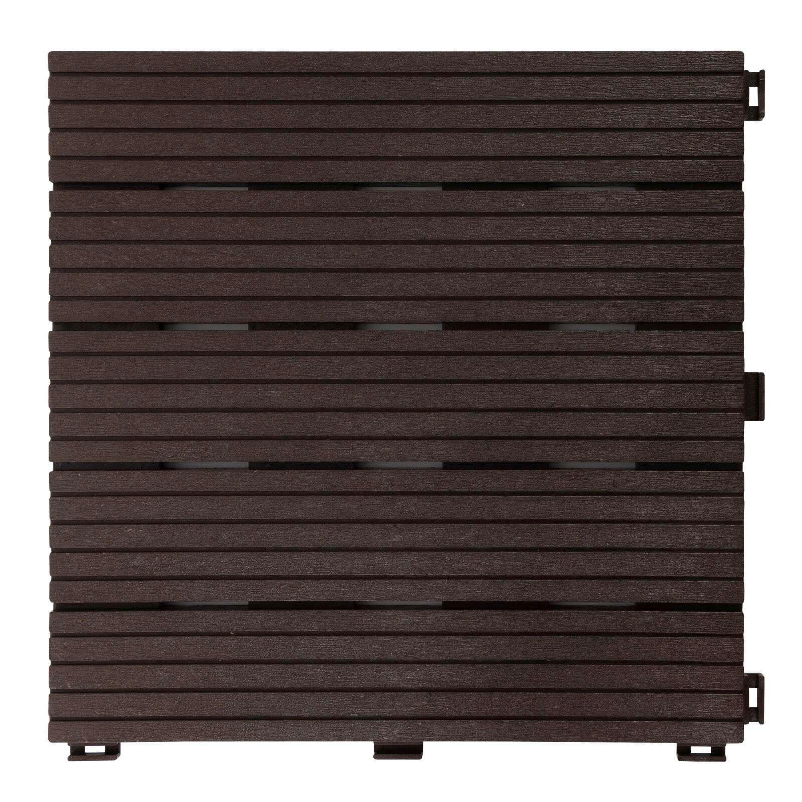 TERRASSENFLIESE Braun  - Braun, KONVENTIONELL, Kunststoff (30/30cm) - FloorDirekt