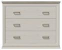 WICKELKOMMODE CAMRON Grau, Weiß  - Weiß/Grau, Natur, Holzwerkstoff/Kunststoff (110/89,5/43cm) - My Baby Lou