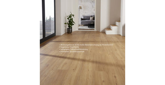 Vinylboden Eiche Primus per m² - Eichefarben/Braun, LIFESTYLE, Holzwerkstoff (123,5/23/0,82cm) - Venda