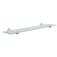 BADEZIMMERKONSOLE 60/4,8/12 cm  - Chromfarben, Basics, Glas/Metall (60/4,8/12cm)