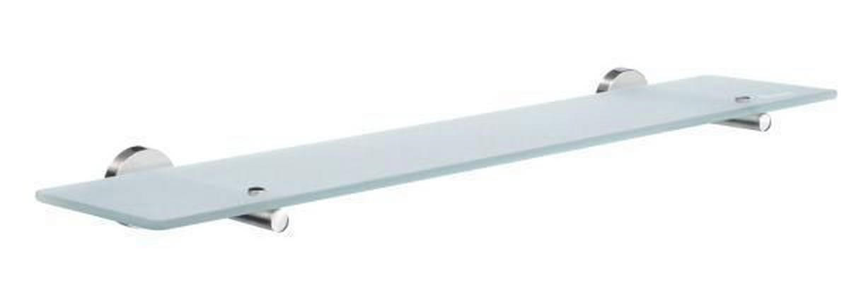 BADEZIMMERKONSOLE 60/4,8/12 cm  - Chromfarben, Basics, Glas/Metall (60/4,8/12cm)