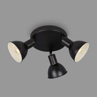 BODOVÉ LED SVĚTLO, 19/11 cm  - černá, Design, kov (19/11cm)