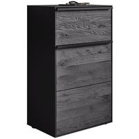 SCHUHSCHRANK LENYA GARDEROBEN 60/98/39 cm  - Anthrazit/Schwarz, Design, Holz/Metall (60/98/39cm) - Johann Jakob