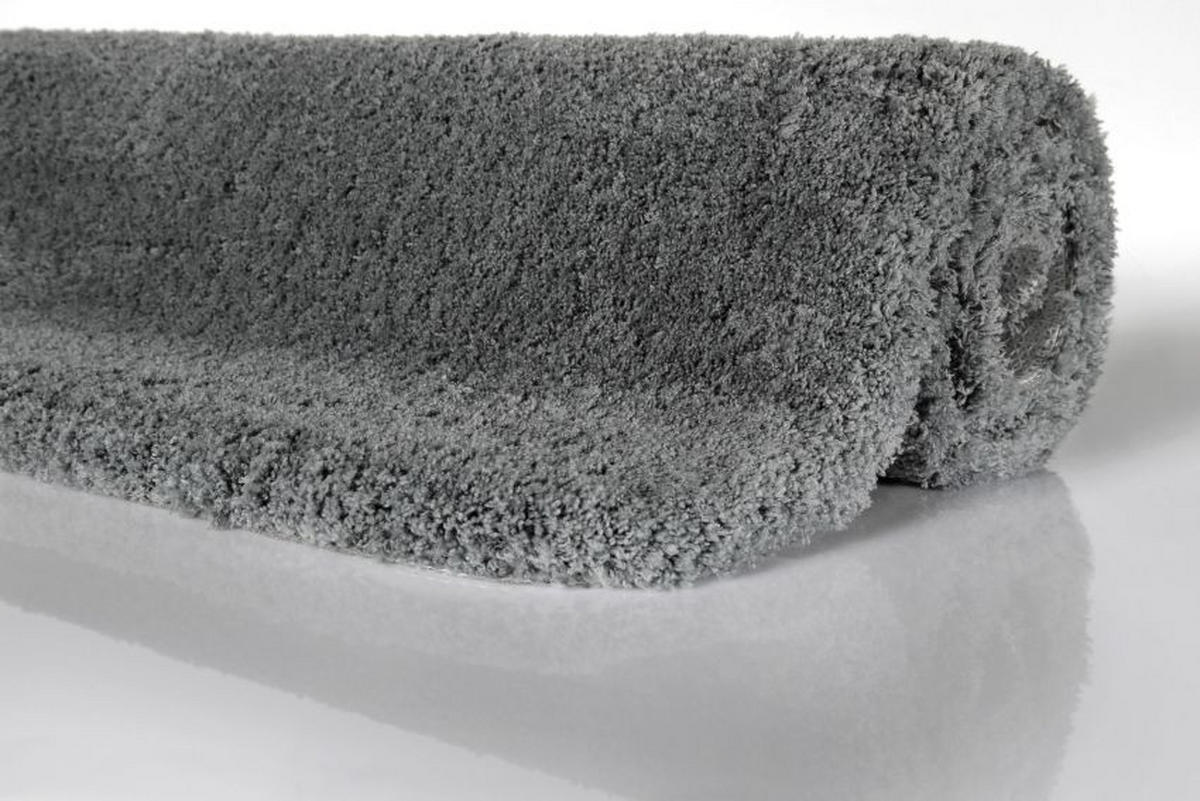 BADTEPPICH Schieferfarben 90 cm  - Schieferfarben, Basics, Kunststoff/Textil (90cm) - WECON HOME BASIC