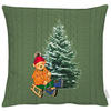 KISSENHÜLLE Winterwelt 46/46 cm  - Grün, Basics, Textil (46/46cm) - X-Mas