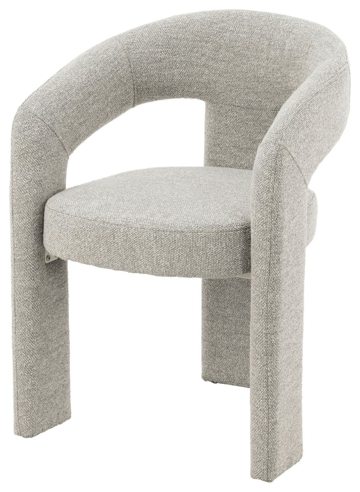 ARMLEHNSTUHL  inklusive Armlehnen Webstoff  Beige  - Beige, Design, Textil/Metall (58/81/61cm) - Niels Andersson