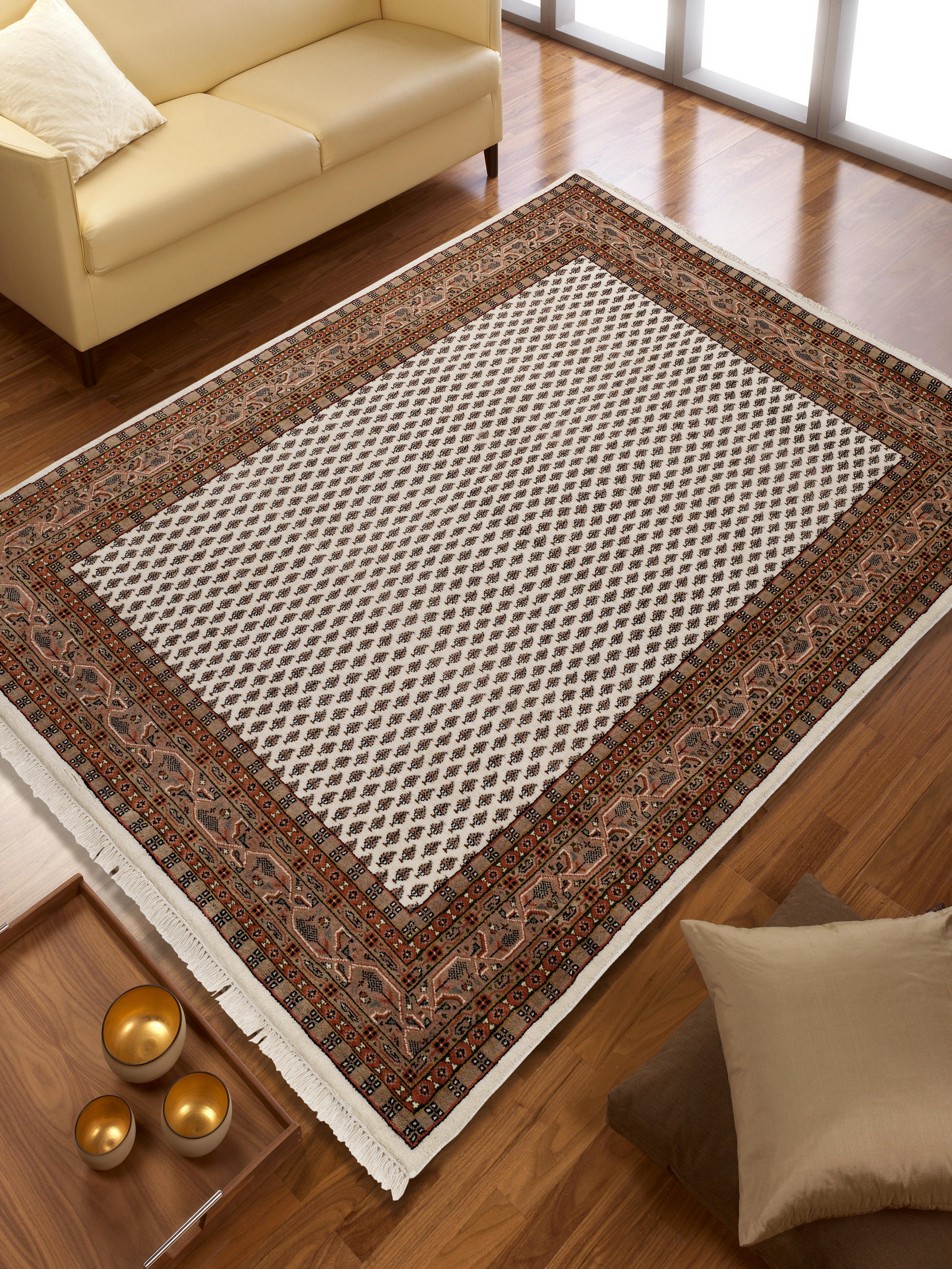 ORIENTTEPPICH 40/60 cm Braun, Creme  - Creme/Braun, Basics, Textil (40/60cm) - Cazaris