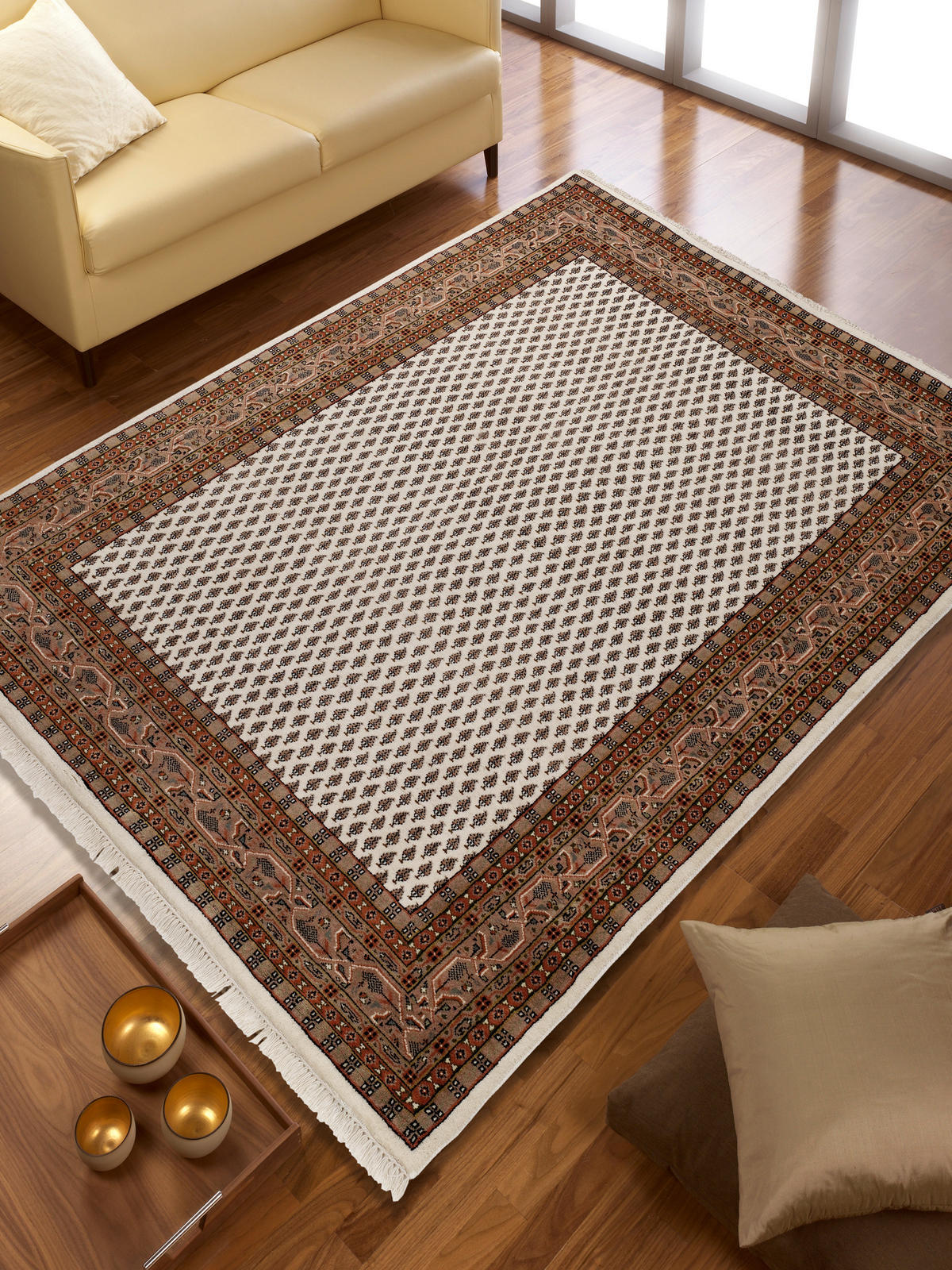 ORIENTTEPPICH 40/60 cm Braun, Creme  - Creme/Braun, Basics, Textil (40/60cm) - Cazaris