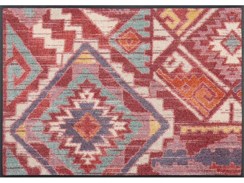 Covoraș De Intrare 60/85 cm  - roșu, Konventionell, plastic/textil (60/85cm) - wash+dry