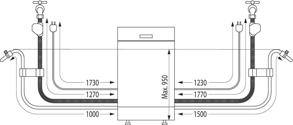 GESCHIRRSPÜLER HV642D65  - Edelstahlfarben, Basics, Metall (59,8/81,6/55,5cm) - Hisense