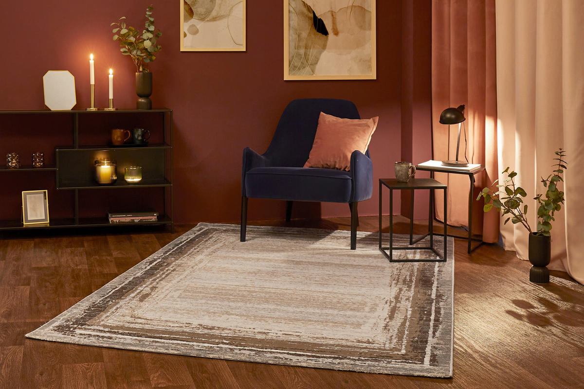 WEBTEPPICH 160/230 cm Mora Bordüre Creme  - Creme, KONVENTIONELL, Kunststoff/Textil (160/230cm)