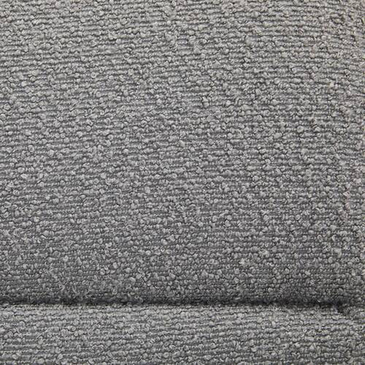 STUHL  in Eisen Bouclé  - Schwarz/Grau, Modern, Textil/Metall (50/85/62cm) - Hom`in