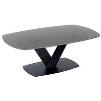 KLUB STOČIĆ  antracit, crna  - crna/antracit, Dizajnerski, staklo/metal (120/70/43cm) - Boxxx