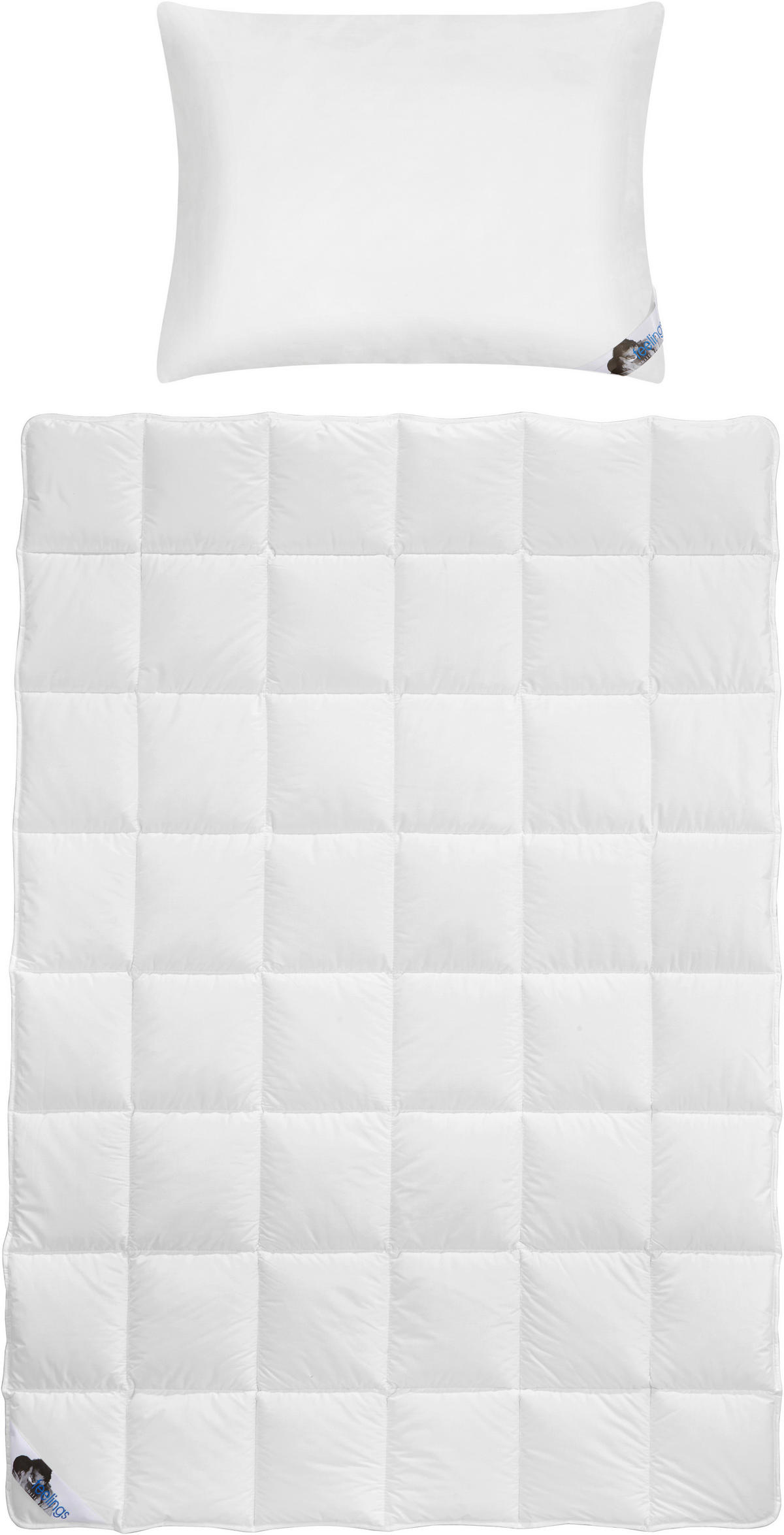 BETTENSET FEELINGS 135/200 cm  - Weiß, KONVENTIONELL, Textil (135/200cm) - Billerbeck