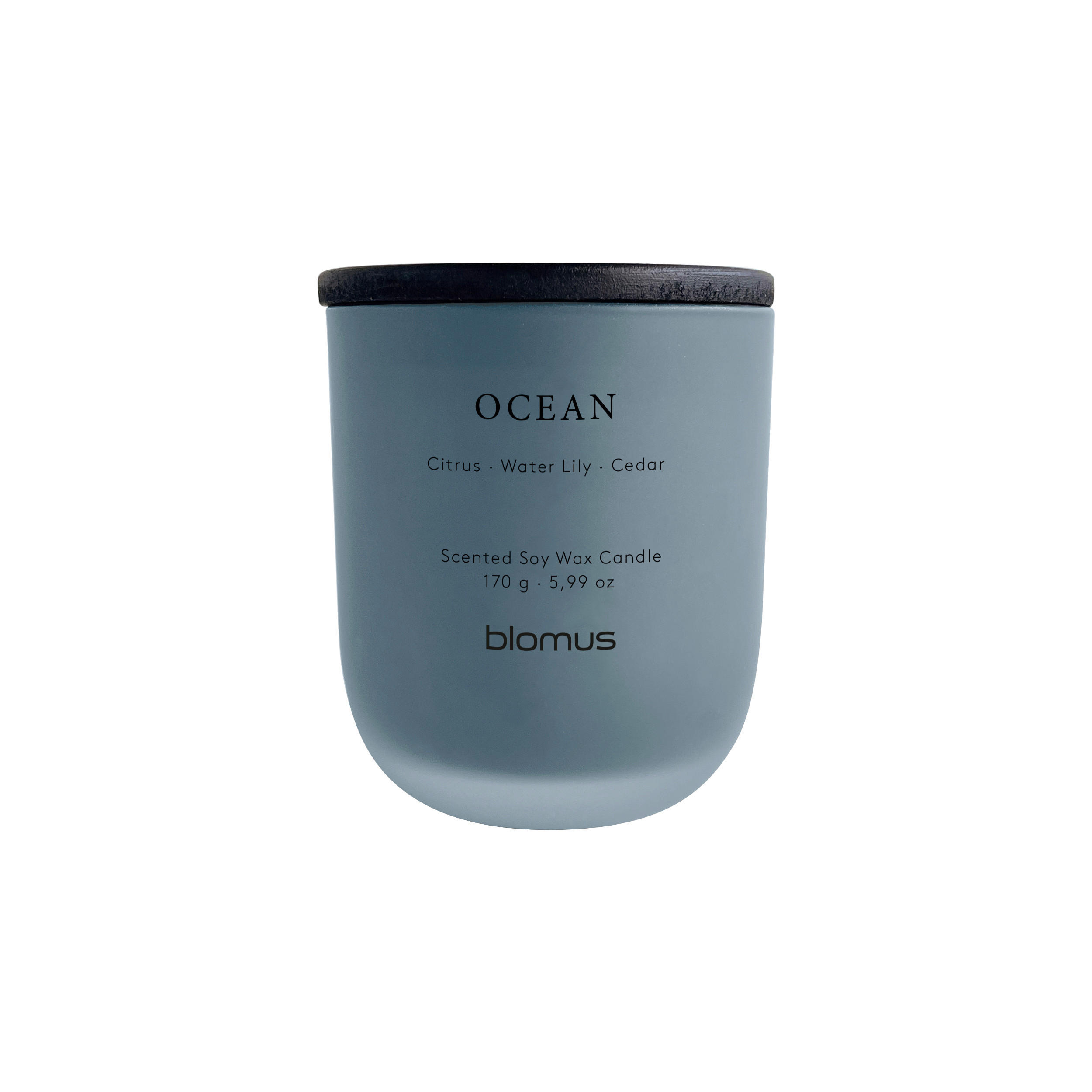DUFTKERZE TUOKSU  - Blau, Basics, Glas (7,5/9cm) - Blomus
