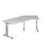 SCHREIBTISCH in Metall, Holzwerkstoff - Silberfarben/Grau, KONVENTIONELL, Holzwerkstoff/Metall (210/65-85/113cm) SCHREIBTISCH in Metall, Holzwerkstoff - Silberfarben/Grau, KONVENTIONELL, Holzwerkstoff/Metall (210/65-85/113cm)