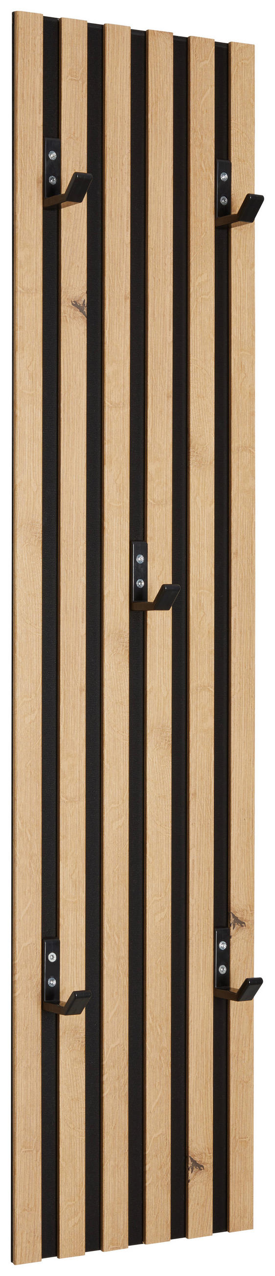 Garderobenpaneel Alvorakustik Eichefarben B: 23,5 Cm