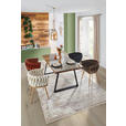 ESSTISCH in Holz, Metall, Glas 190/95/76 cm  - Schwarz/Naturfarben, Trend, Glas/Holz (190/95/76cm) - Ambia Home