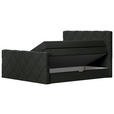 BOXSPRINGBETT 180/200 cm  in Schwarz  - Schwarz, KONVENTIONELL, Textil (180/200cm) - Esposa