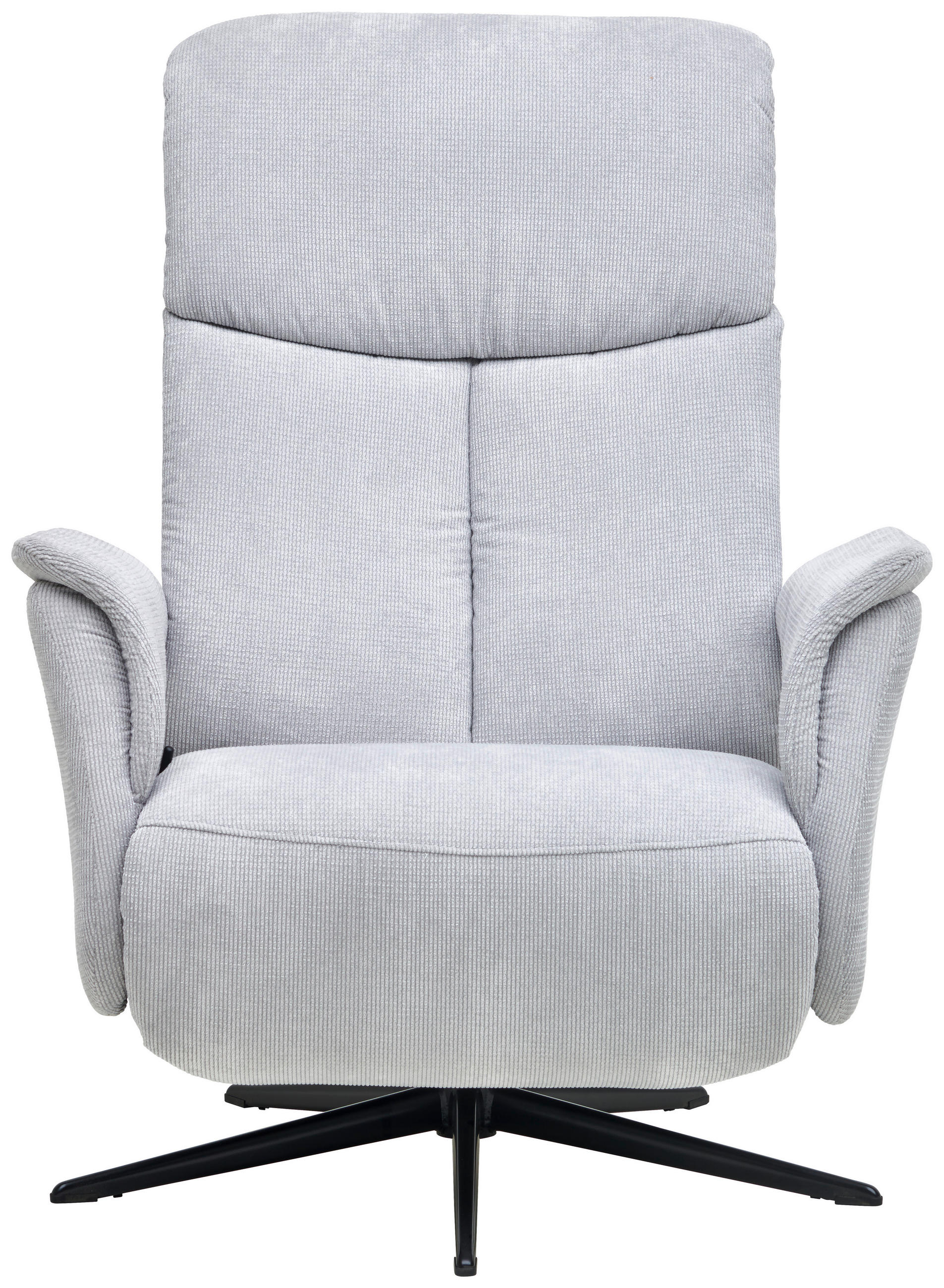 RELAXSESSEL in Textil Hellgrau  - Hellgrau/Schwarz, Design, Textil/Metall (78/101/88cm) - Welnova