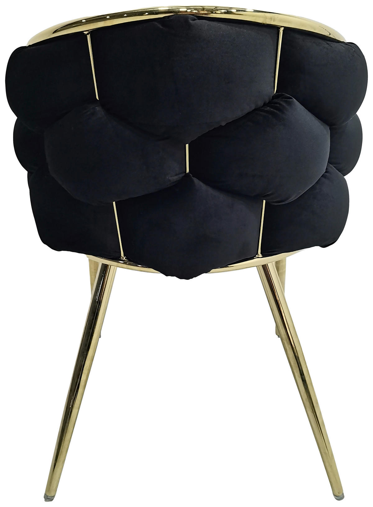 SADA STOLIČIEK S PODRÚČKAMI 2 kus - čierna/zlatá, Modern, kov/textil (65/79/61cm) - MID.YOU