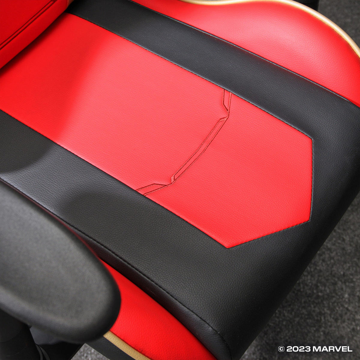 GAMINGSTUHL Weiß, Goldfarben, Rot, Schwarz Kunststoff, Leder, Stein   - Rot/Goldfarben, MODERN, Leder/Kunststoff (55/113-117/62,5cm) - X Rocker