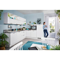 EINBAUKÜCHE UNO  - Weiß, Design, Holzwerkstoff - Moderano