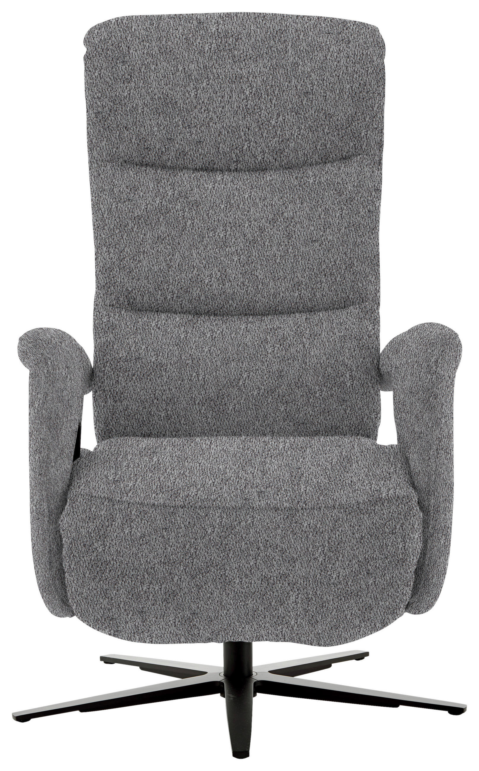 FAUTEUIL RELAX in Textil Grau  - Schwarz/Grau, Design, Textil/Metall (71/112/83cm) - Beldomo Style