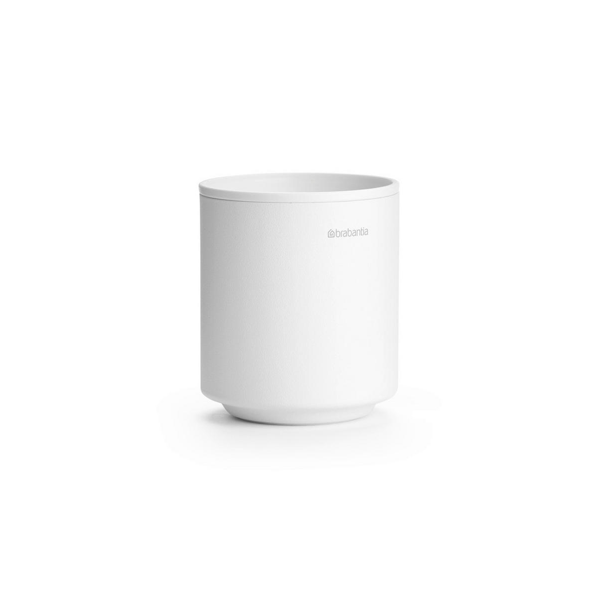 KUPAONSKA ČAŠA  bijela  metal, plastika  MINDSET  - bijela, Basics, metal/plastika (8.1/9.4/8.1cm) - Brabantia