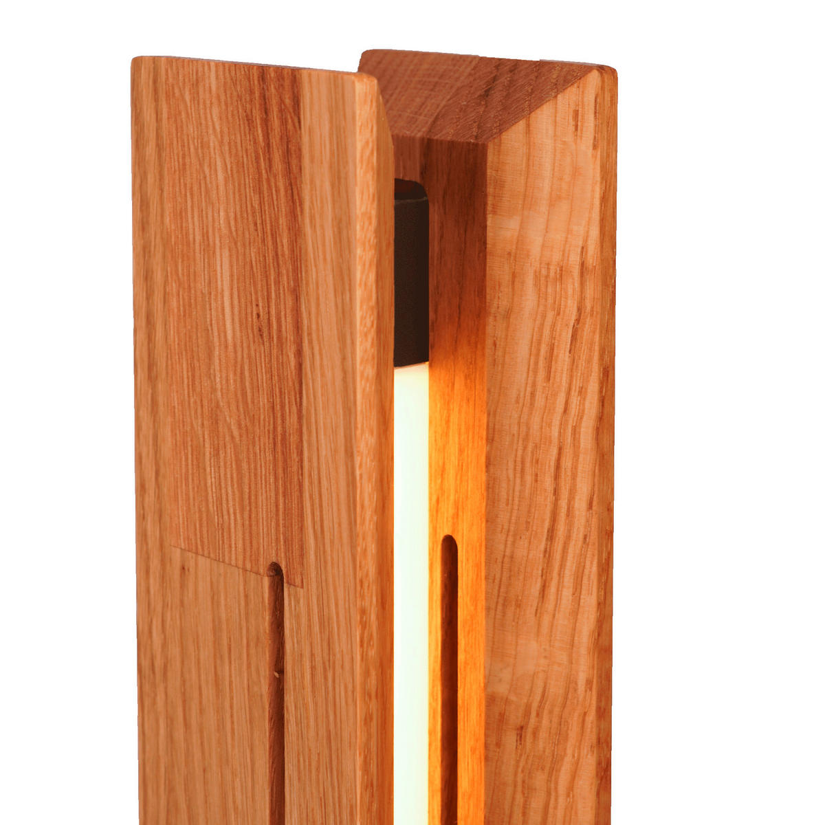 LED-STEHLEUCHTE 21/150/21 cm    - Schwarz, Design, Holz/Metall (21/150/21cm)