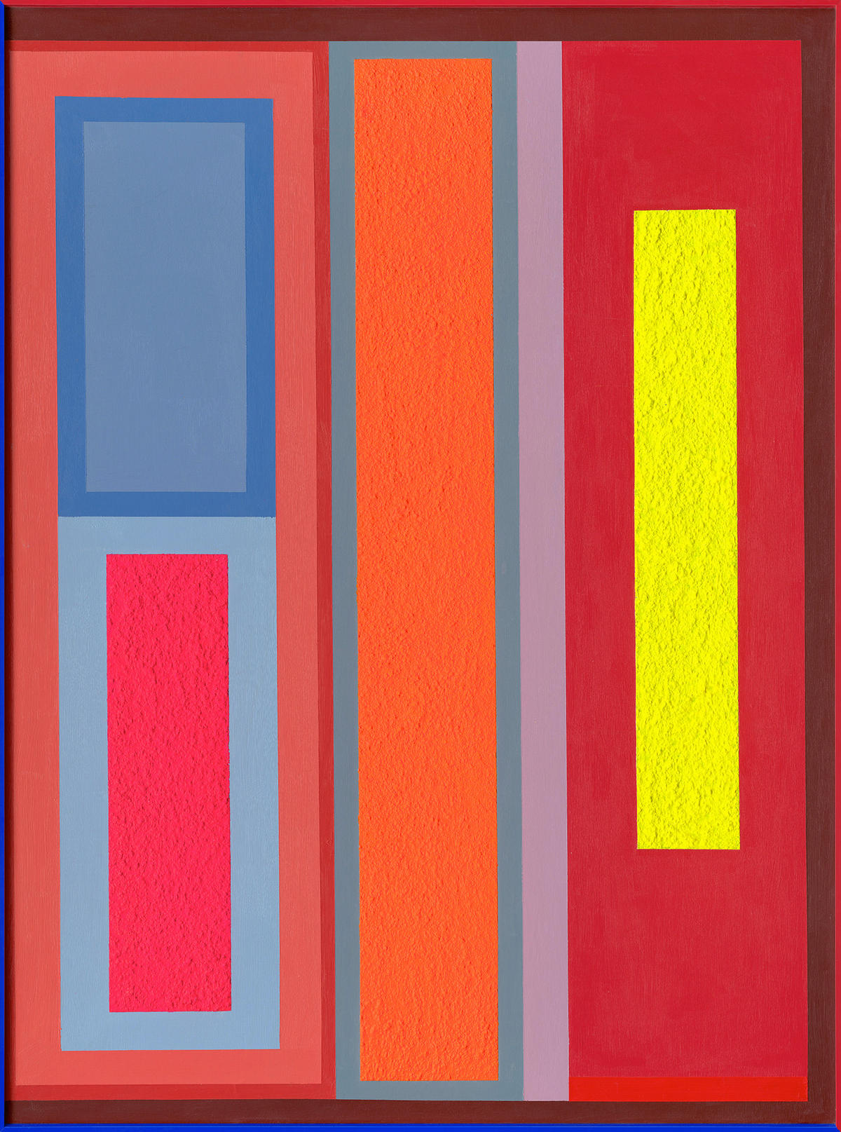 OLJEMÅLNING 70/100 cm  - orange/röd, Design, metall/plast (70/100cm) - Monee