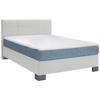 BOXSPRINGBETT 140/200 cm  in Hellgrau  - Hellgrau/Graphitfarben, Design, Holz/Textil (140/200cm) - Hom`in