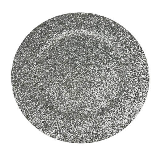 DEKOTELLER - Silberfarben, Basics, Kunststoff (33/33/2cm)