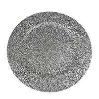 DEKOTELLER - Silberfarben, Basics, Kunststoff (33/33/2cm)