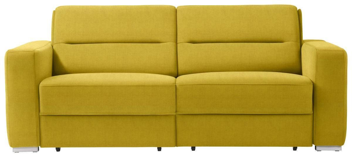 SCHLAFSOFA in Gelb  - Gelb, KONVENTIONELL, Textil/Metall (202/86/92cm) - Sedda