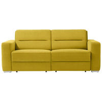 SCHLAFSOFA Gelb  - Gelb, KONVENTIONELL, Textil/Metall (202/86/92cm) - Sedda