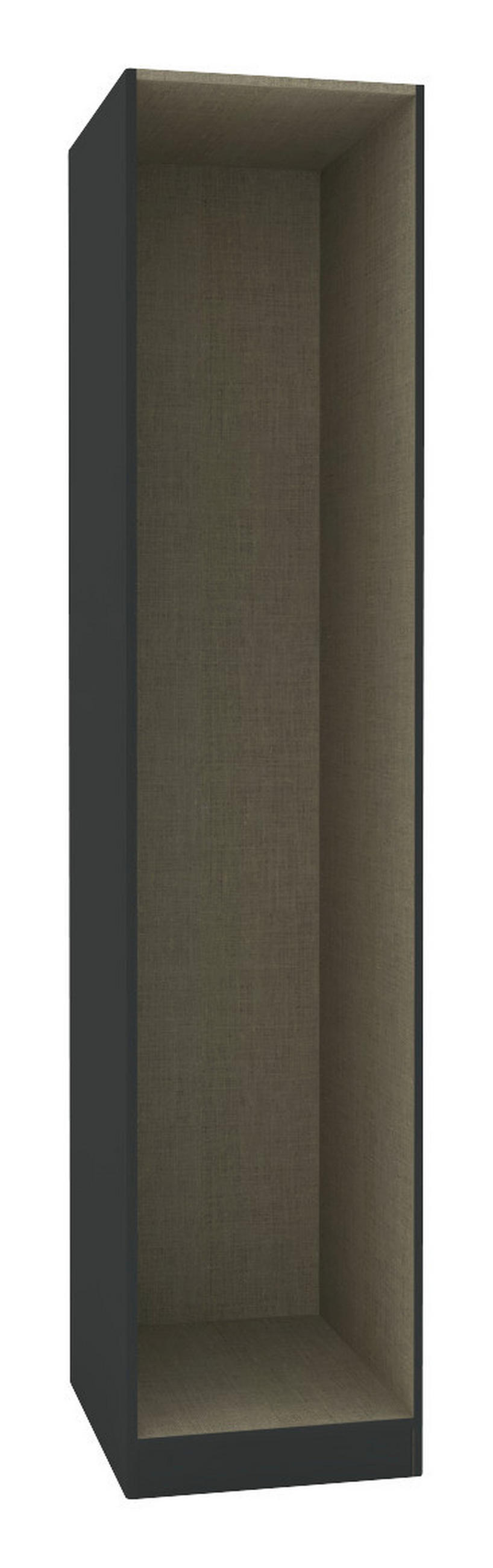 KORPUS ŠATNÍKOVEJ SKRINE, 45,6/210/56,5 cm - antracitová, Konventionell, kompozitné drevo (45,6/210/56,5cm) - Hom`in
